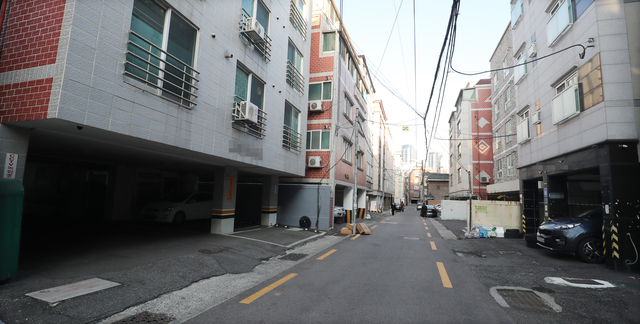 청년들이 많이 거주하는 부산 원룸 빌라촌 모습. 부산일보DB