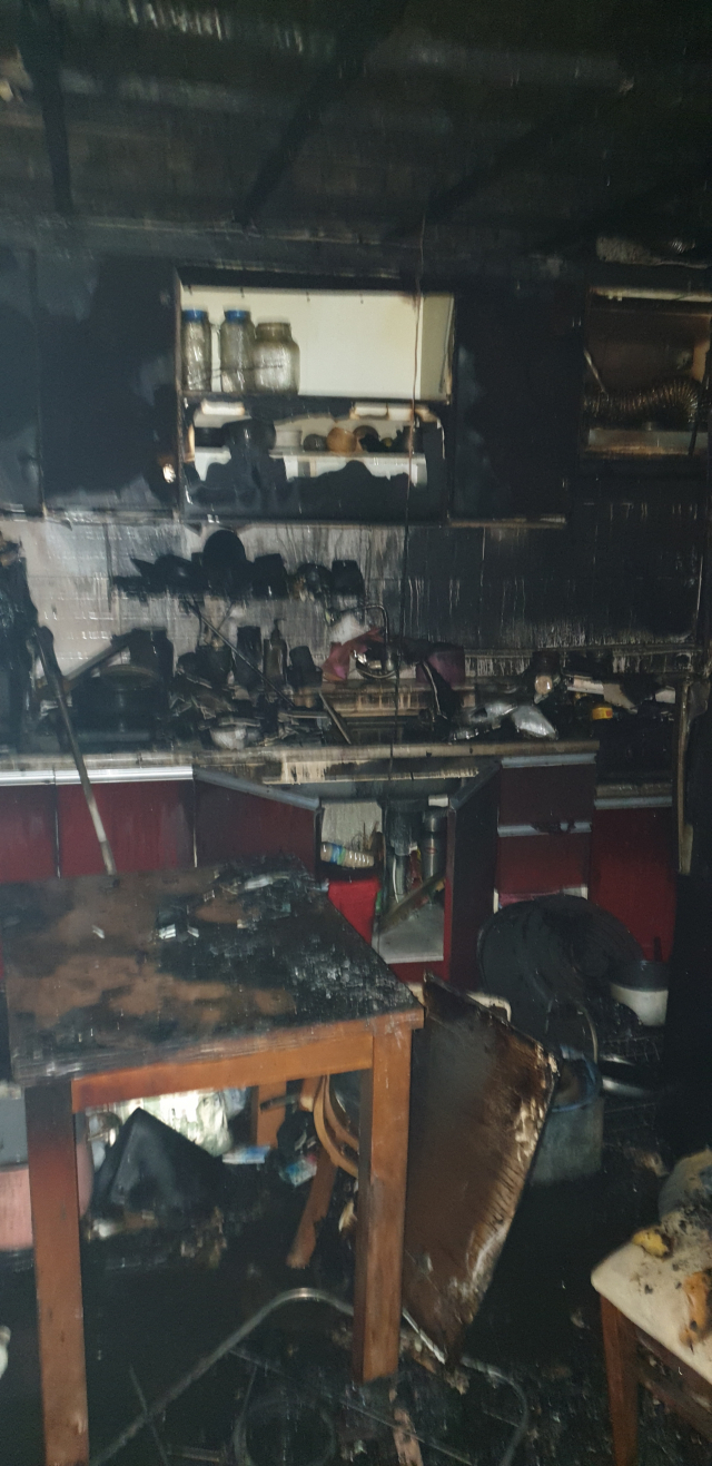 창원 아파트 화재 현장. 창원소방본부 제공