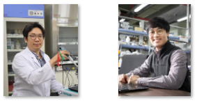 (왼쪽부터) 포스텍(POSTECH) 한정우 교수, UNIST 김건태 교수. UNIST 제공
