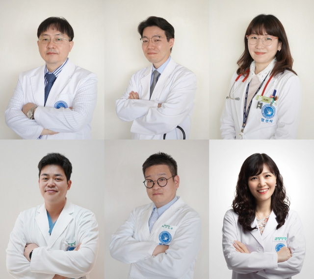 동남권원자력의학원이 올해들어서만 우수한 의사 6명을 대거 영입했다. 왼쪽 상단부터 호흡기내과 조진훈 과장, 소아청소년과 김형영·박경미 과장, 왼쪽 하단부터 대장항문외과 송인호 과장, 비뇨의학과 구자윤 과장, 건강검진센터 심수정 전문의. 동남권원자력의학원 제공