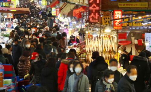 부산 부산진구 부전시장. 부산일보DB