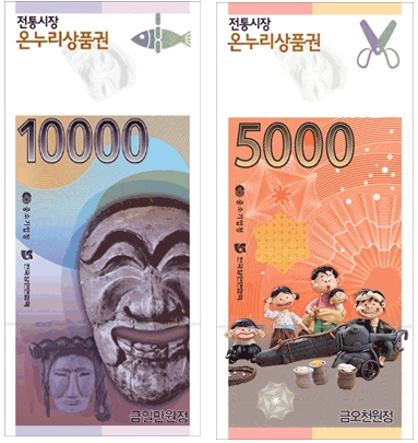 온누리상품권. 부산일보DB