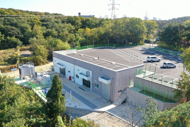 한국지역난방공사 스마트 변온소 실증모델 건축물. 한난 제공