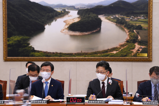 27일 국회 농림축산식품해양수산위원회에 출석한 문성혁 해양수산부 장관. 연합뉴스
