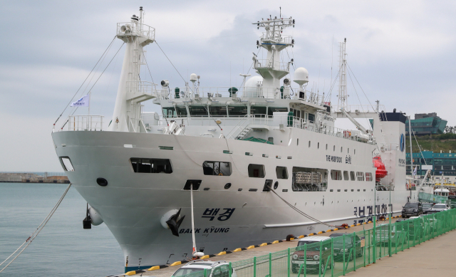 지난달 23일 취항한 수산계 최대 실습선 ‘백경호’ 전경. 정대현 기자 jhyun@