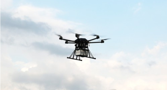 '드론 배달' 모습. 연합뉴스