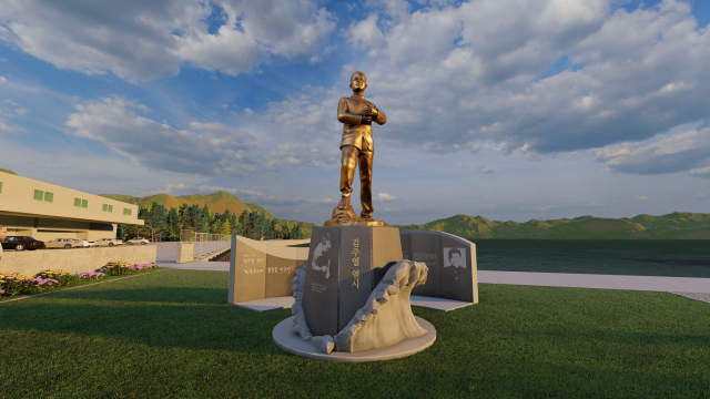 경남 창원시 마산합포구 3·15의거 발원지 일대가 민주성지로 거듭난다. 사진은 김주열 열사 동상 조감도. 창원시 제공