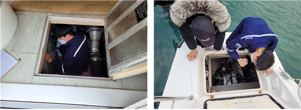 마리나선박 안전점검 장면. 해수부 제공