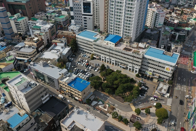 부산 해운대구 중동 해운대구청 청사 전경. 부산일보DB