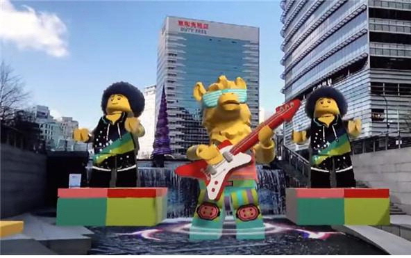 부산 중구청이 자갈치시장 주변에 추진 중인 AR(증강현실) 콘텐츠. 부산일보DB