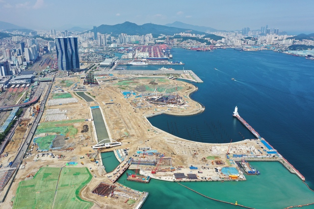 부산항 북항재개발사업 부지. 부산일보DB