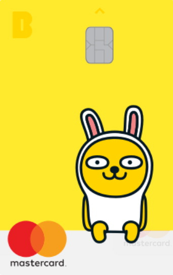 카카오뱅크의 신용카드. 카카오뱅크 제공