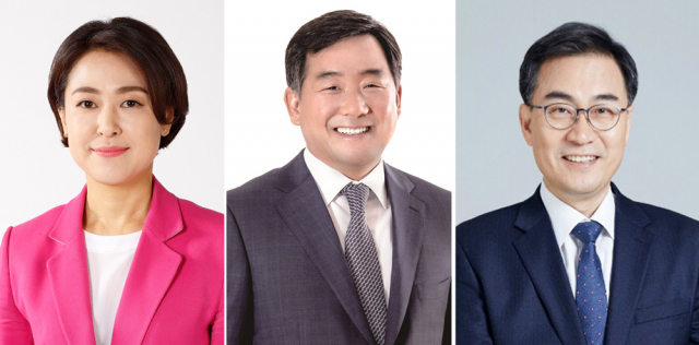 왼쪽부터 황보승희(부산) 박성민(울산) 최형두(경남) 의원.