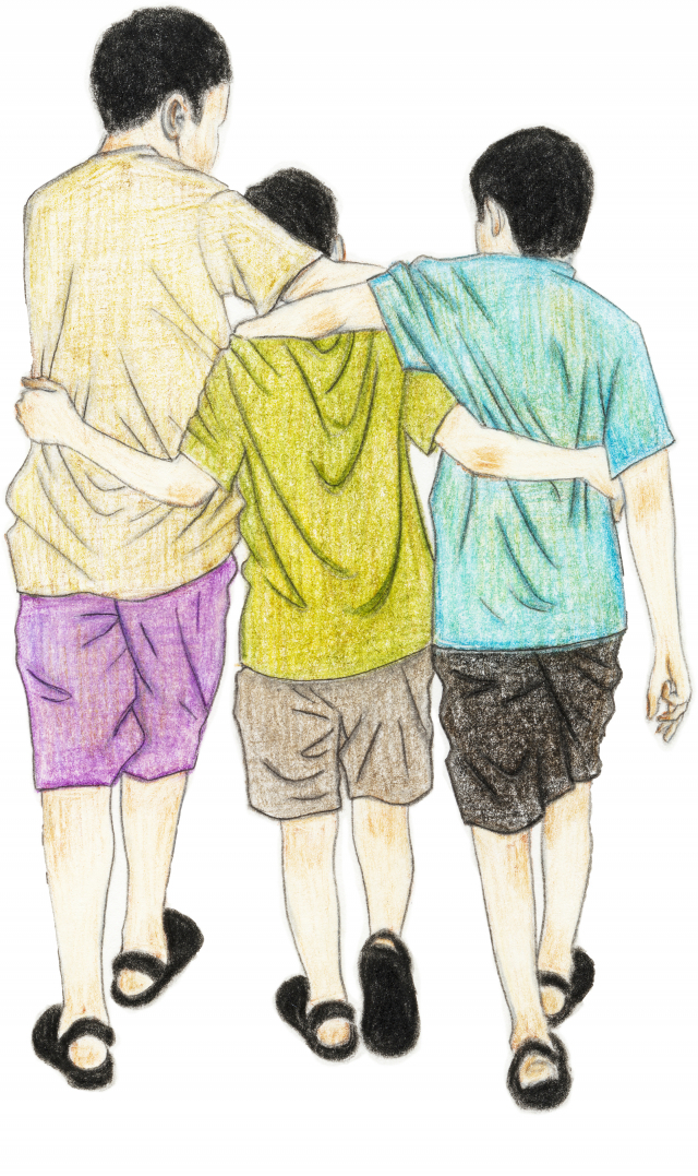 ‘늦은 배웅 프로젝트’로 2021년 5월 7일 자 <부산일보>에 실린 정유엽 군의 부고 그림. 성유진 작가