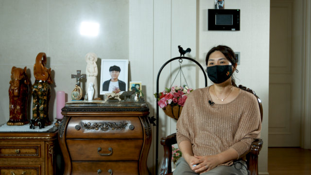 고 정유엽 군 어머니 이지연 씨.