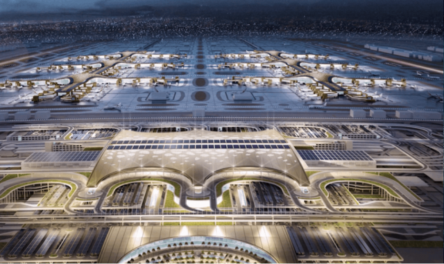 두바이 알막툼국제공항 조감도. 두바이항공엔지니어링프로젝트 홈페이지 캡처.