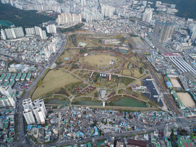 부산시민공원 부지 전경. 부산일보DB