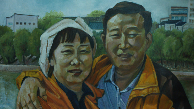 Kang' wife painted their own portrait. ⓒByung-hwa Kang's bereaved family