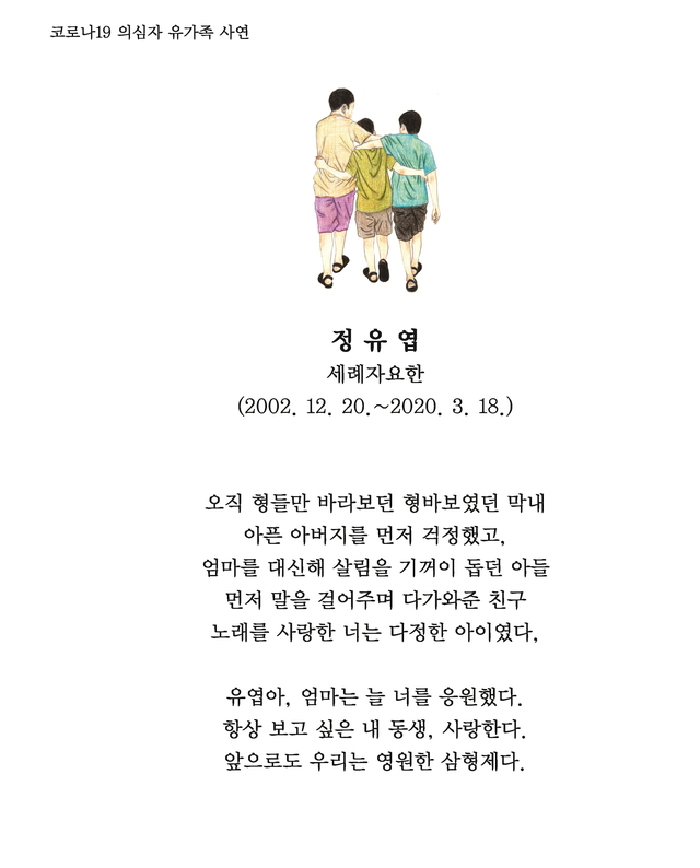 The obituary of You-yeop Jung by Hyesoo Park (Painting: Yu-jin Sung). Reported in the newspaper 2021. 5. 7. (Page 16) ⓒBUSANILBO, Hyesoo Park