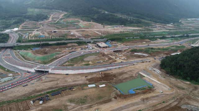 전국에서 두 번째, 영남권에서 처음으로 LH의 종합주거복지지사 설립이 추진되고 있는 사송신도시 자족시설 전경.양산시 제공