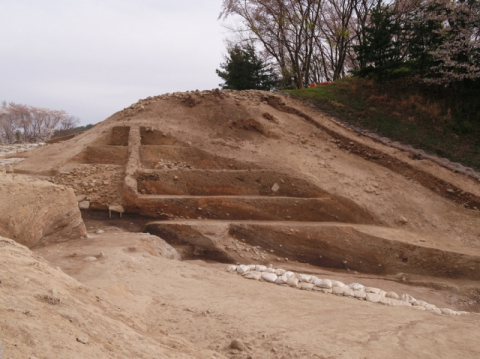 경주 월성 서성벽 단면. 연합뉴스