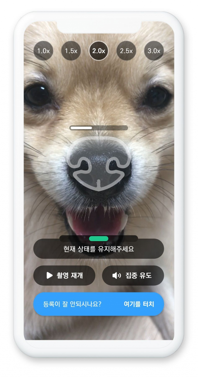 반려동물 생체인식 자료화면. UNIST 제공