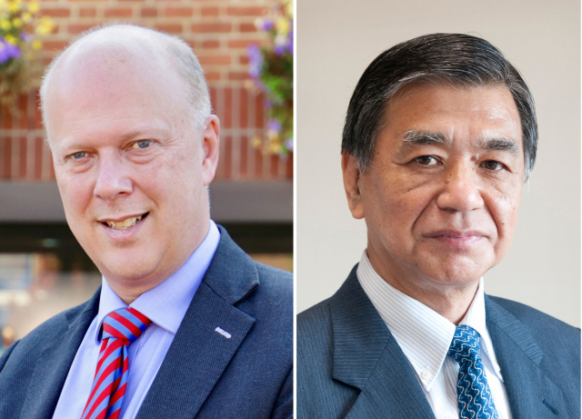 해운항만 세션 연사인 크리스 그레일링(왼쪽)과 크루즈 세션 연사인 다나카 사부로. WOF 사무국 제공