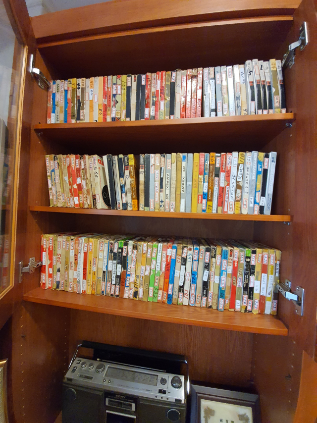 작곡가 백영호의 릴 테이프 녹음 자료. 부산시 제공