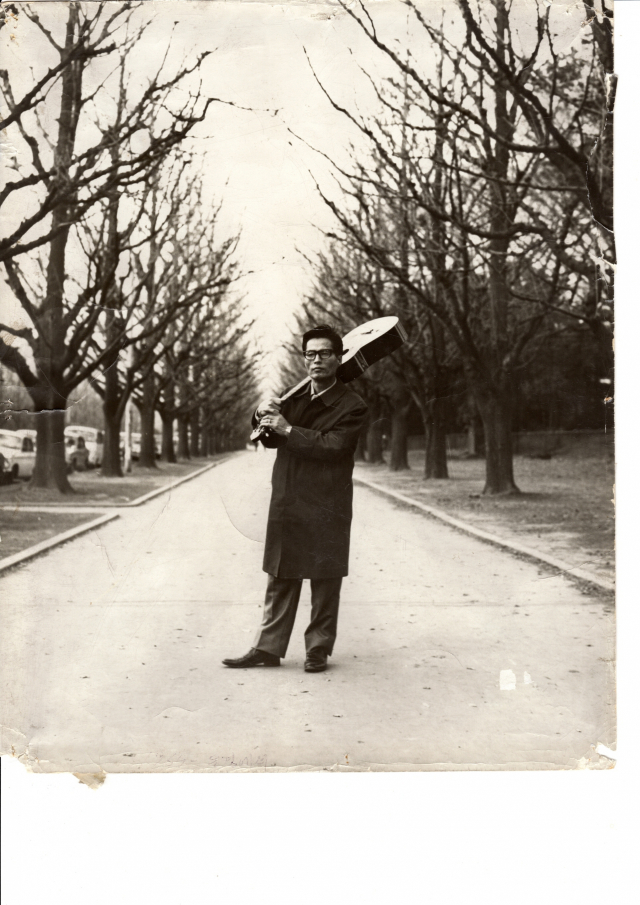 작곡가 백영호 선생의 생전 모습. 부산시 제공