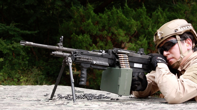 K3의 후속모델 K15 사격 시험.