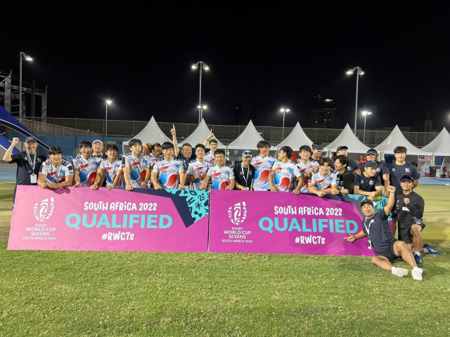 한국 남자 럭비 7인제 대표팀이 2021 아시아 럭비 세븐스 시리즈에서 준우승, 내년 월드컵 본선 진출을 확정했다. 연합뉴스