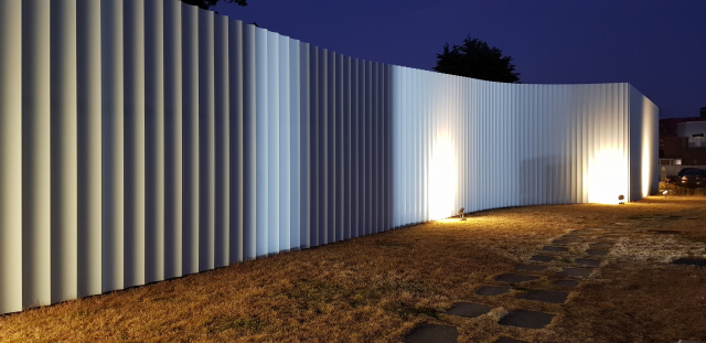 임랑문화공원(박태준기념관) 알루미늄 패널. 정달식 선임기자