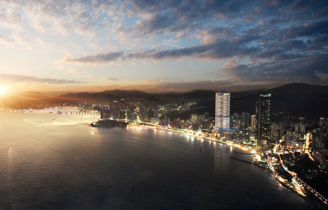 (주)동원개발이 부산 해운대해수욕장 인근에 프리미엄 생활형숙박시설인 ‘해운대 비스타 오션 헤리티지’(위)를 연내 선보인다. (주)동원개발 제공