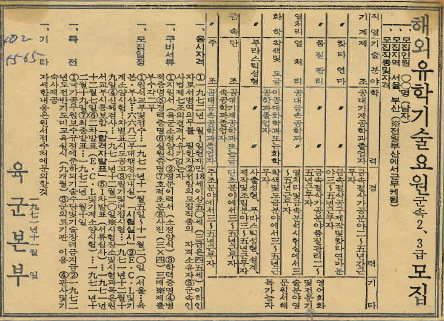 도미기사 모집 신문 공고.