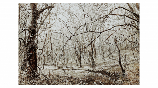 문경원＆전준호 대형 회화 작품 '풍경'. 사진 이진철