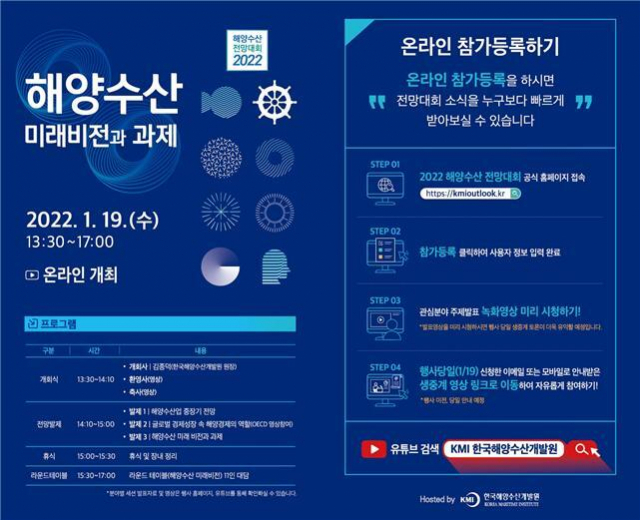 2022 해양수산 전망대회 초청장. KMI 제공