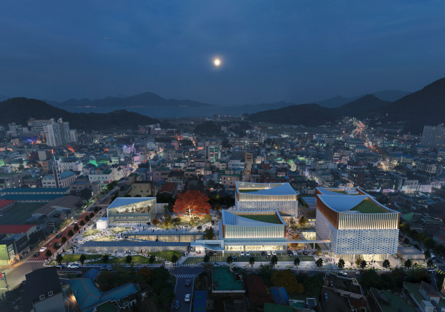 남해군청 신청사 당선작 개념도. 남해군 제공