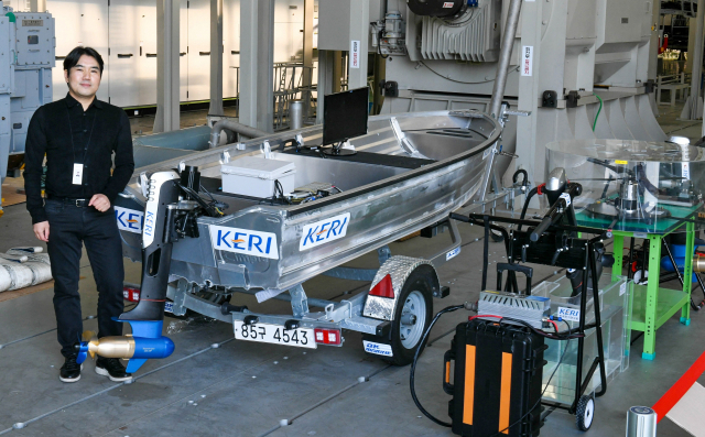 ‘비접촉 마그네틱 기어 기반 상반회전 프로펠러'를 개발한 한국전기연구원(KERI) 홍도관 박사. KERI 제공