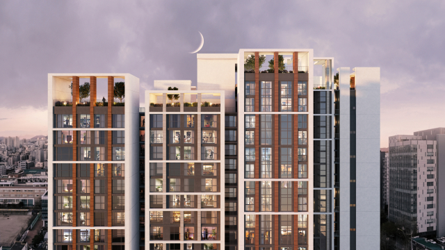 △대성문건설에서 공급하는 ‘아틀리에933’은 부산 최초로 천정고 5.3m의 펜트하우스형 듀플렉스를 공급한다. 사진제공. 대성문건설.