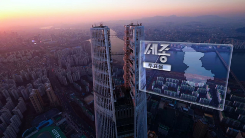 KBS 2022 대통령선거 개표방송 롯데월드타워 그래픽_KBS 제공