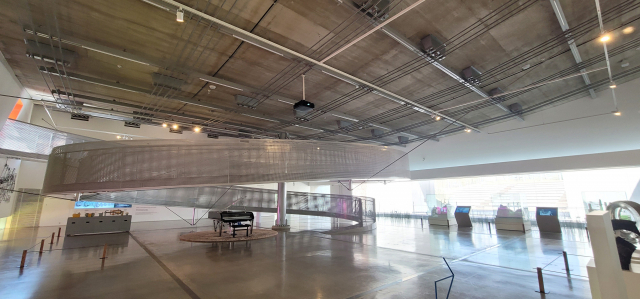 키스와이어센터 내 와이어 뮤지엄은 건축물 자체로 볼거리다. 오금아 기자