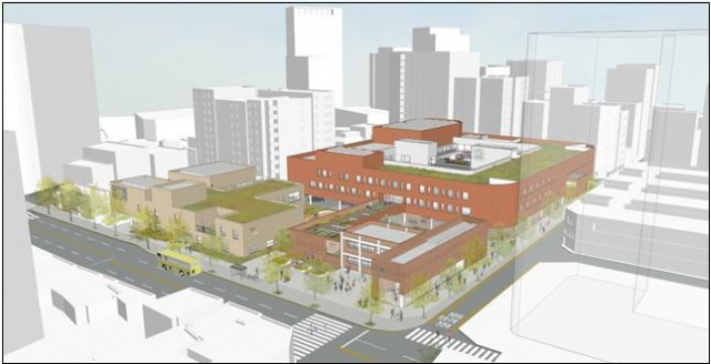 전포초등학교 증개축 건물 조감도. 부산시교육청 제공