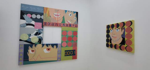 망미골목 내 현대미술회관에서 진행되고 있는 최민영 작가 개인전. 오금아 기자