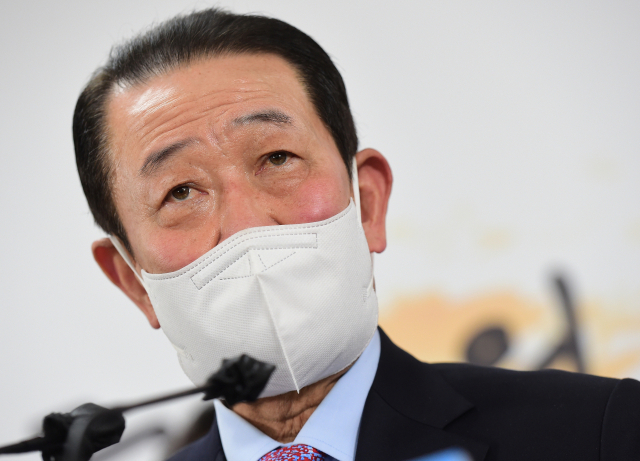 박주선 대통령취임식 준비위원회 위원장. 연합뉴스