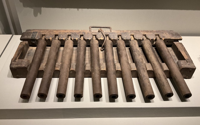 조선후기 십연자총. 화거 등에 장착에 쏘면 기관총처럼 연속 발사할 수 있다.