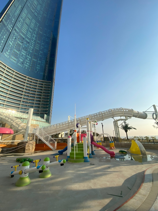 오는 7월 중순 오픈 예정인 엘시티 워터파크. 파라다이스 유토피아 제공