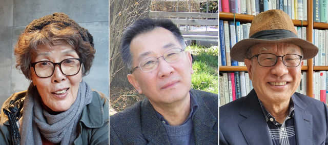 제42회 이주홍문학상 수상자로 선정된 이상교 허택 권순긍(왼쪽부터) 씨. 이주홍문학재단 제공