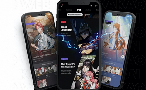 카카오엔터테인먼트가 인도네시아에 선보인 웹툰 플랫폼. 카카오엔터테인먼트 제공