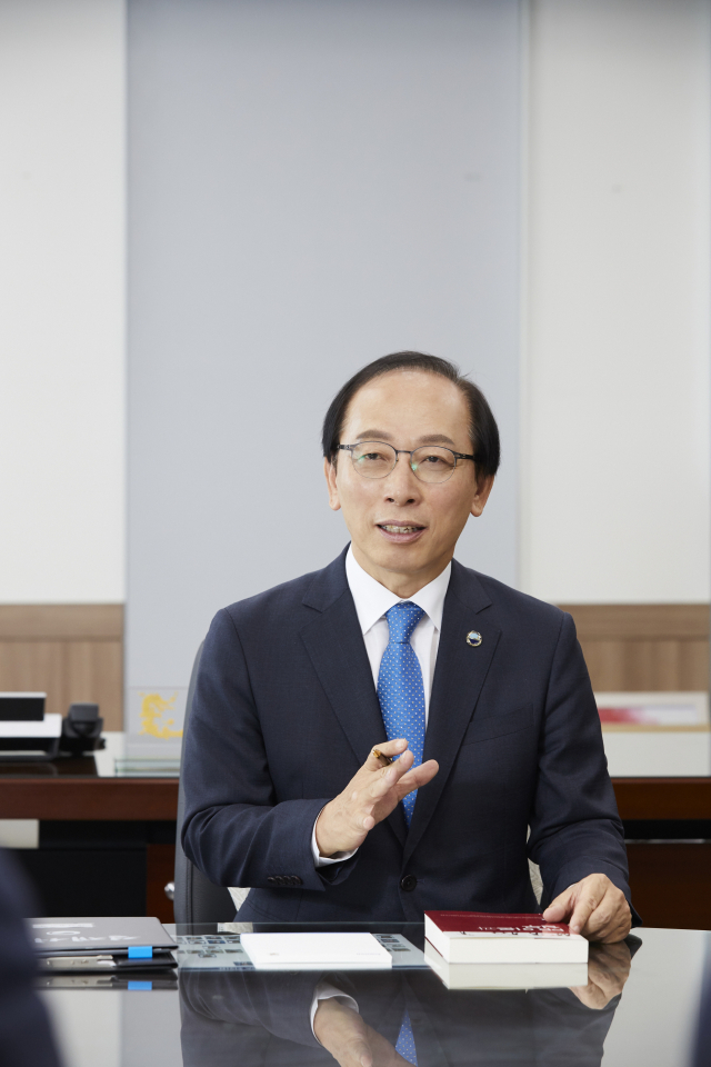 김경석 한국해양교통공단(KOMSA) 이사장은 빅데이터 플랫폼 구축, 친환경선박보급 지원 등 사업영역 확장 추진을 강조했다. KOMSA 제공