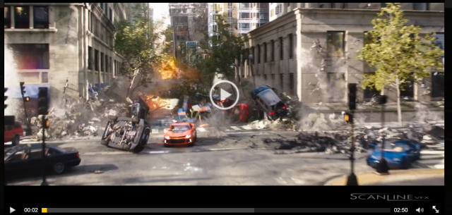 '스캔라인(Scanline)VFX' 홈페이지의 특수효과영화 화면 캡처